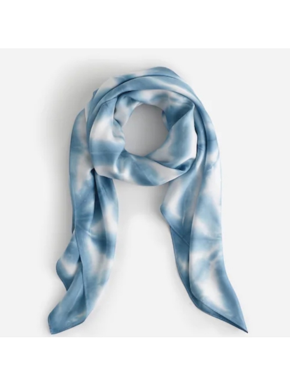 Madewell Hand-dyed Oversized
Silk Bandana - Blue Horizon
